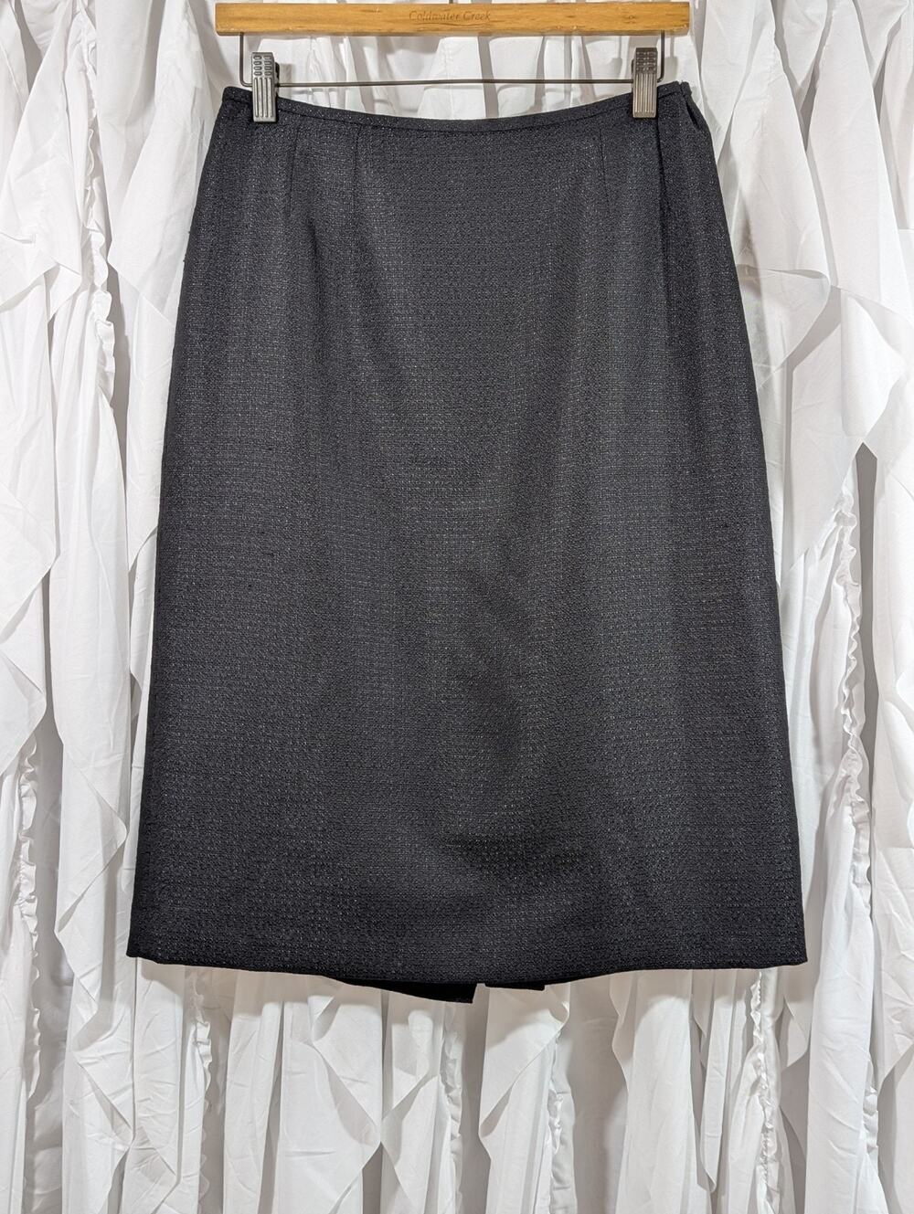Evan-Picone Women Size 8 Black Pencil Skirt Lined Knee Length Business VTG Y2K